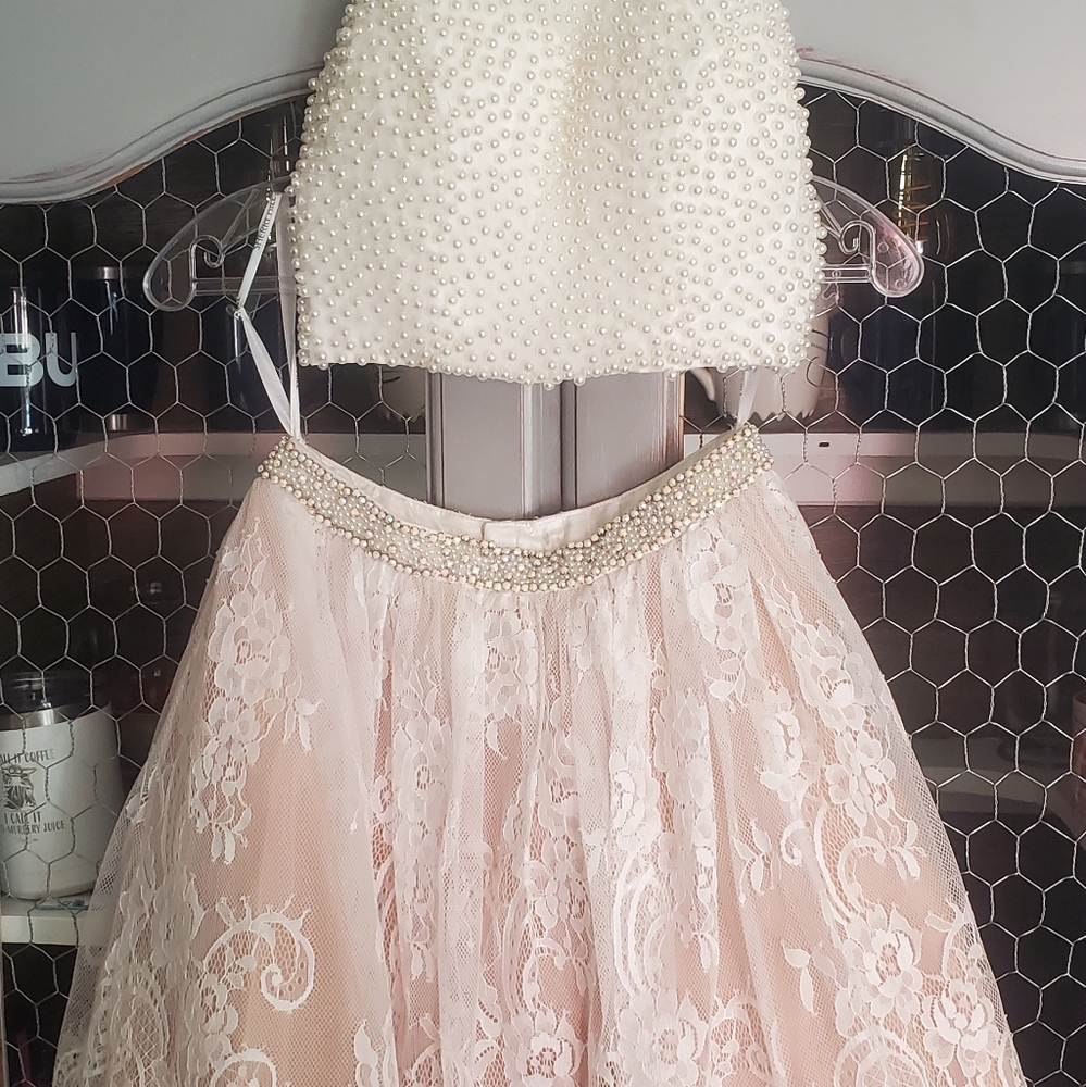 Two piece formal gown by Sherri Hill
